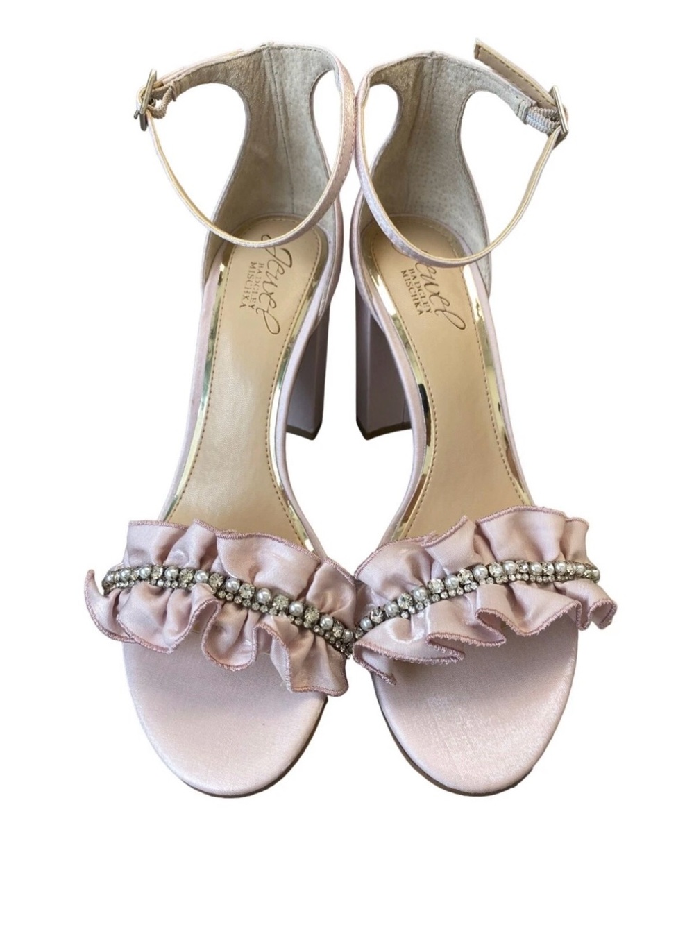 Jewel Badgley Mischka Women's Deva Heeled Sandal 7.5 New